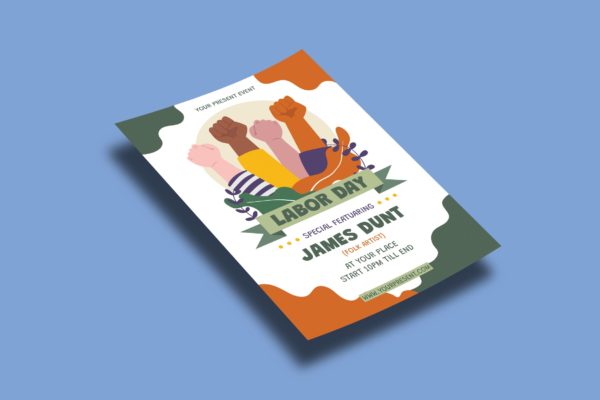 五一劳动节海报素材 Labour Day – Flyers Template
