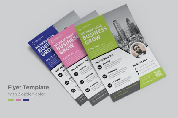 业务增长宣传单模板下载 Business Grow Flyer