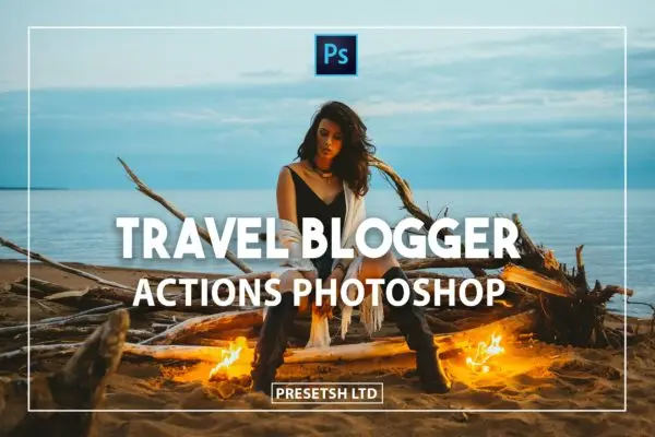 专业级旅游博客Photoshop照片处理动作 Travel Blogger Photoshop Actions