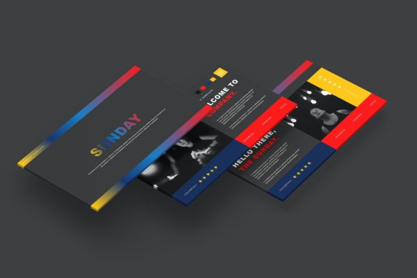商业公司演示PPT模板 Sunday – Business Presentation PowerPoint Template