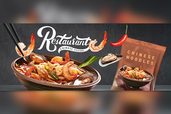 海鲜面食广告Banner设计韩国素材[psd]