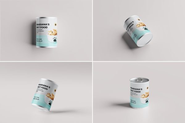 零食锡罐/罐头包装设计样机v2 Tin Can Mockup Vol.2