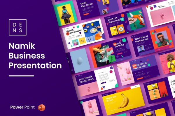 商务通用公司介绍PPT模板 Namik – Business PowerPoint Template