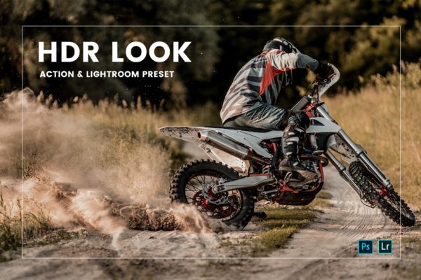 室外极限运动摄影调色Lightroom预设 HDR Look Action & Lightroom Preset