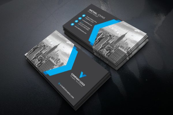 解决方案经理企业名片模板 Business Card