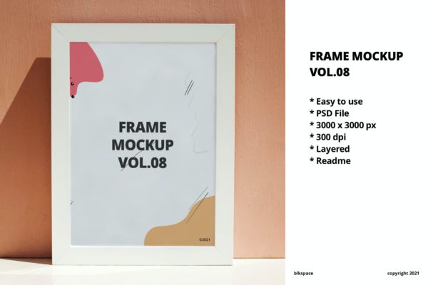 作品展示框架样机模板v8 Frame Mockup Vol.08