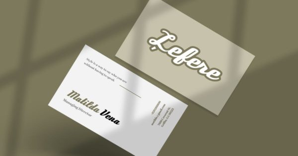 创意时尚总经理名片设计模板 Creative Fashion Business Card