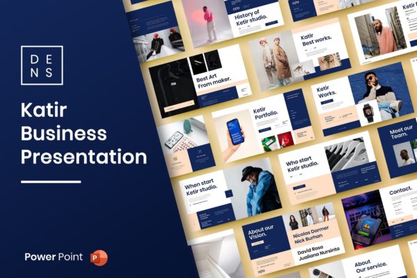 作品欣赏PPT幻灯片模板下载 Ketir – Business PowerPoint Template
