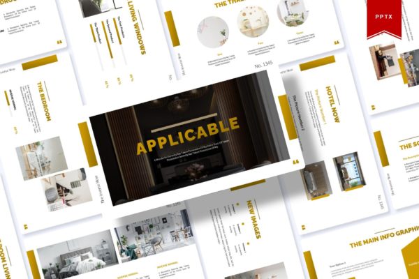 房屋家具演示文稿PPT模板 Applicable | Powerpoint Template