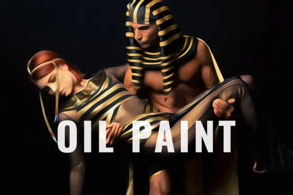 照片后期处理油画效果样式 Oil Painting Photo Effect