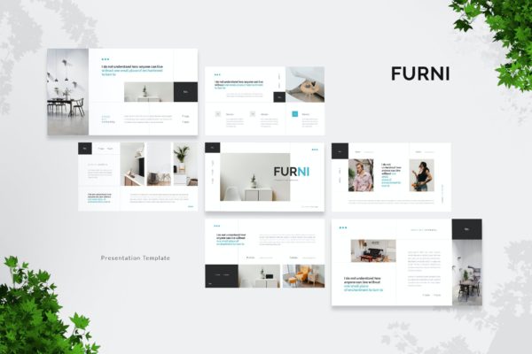 家具产品幻灯片演示PPT模板 Furni – Furniture Presentation Template