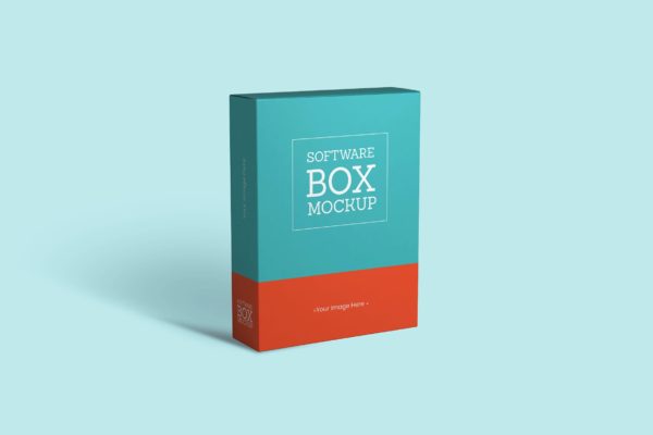 软件盒包装设计样机 Software Box Mockup