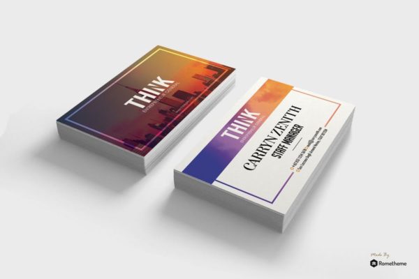建筑开发公司名片设计模板v22 Business Card vol. 22