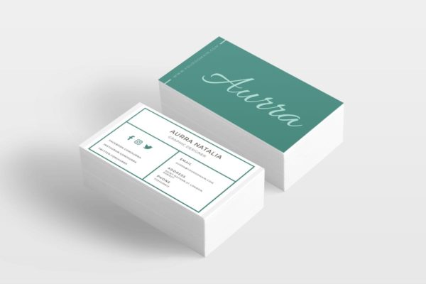 时尚现代平面设计师名片模板 Fashion Business Card