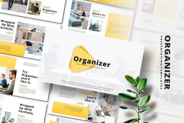 企业方案推广PPT模板 Organizer – PowerPoint Template