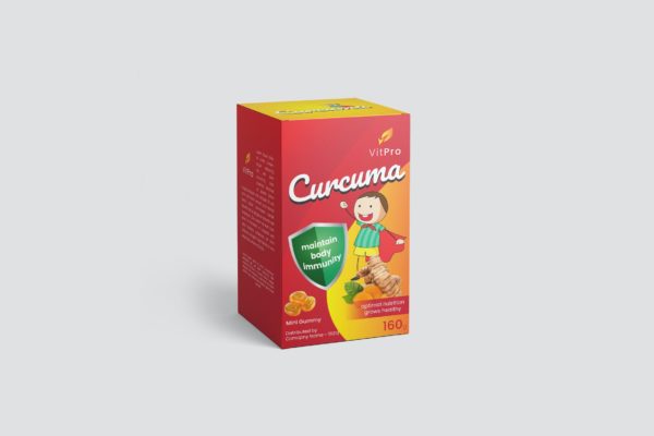 姜黄盒包装设计样机 Curcuma Box Packaging Design