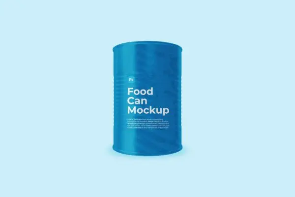 奶粉罐包装设计样机 Food Can Mockup