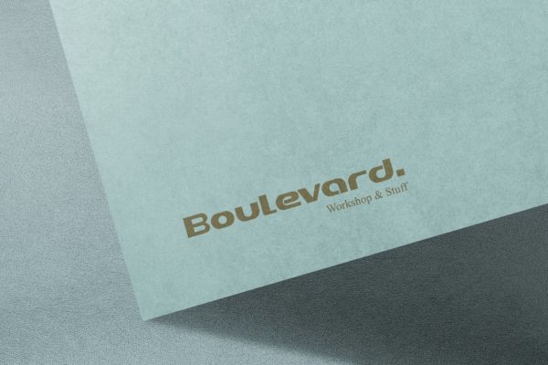 企业品牌视觉展示工艺纸Logo样机模板v10 Logo Mockup