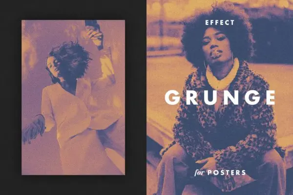 Grunge复古特效海报模板 Grunge Effect for Posters