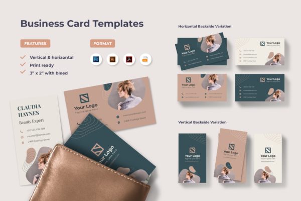 简约风格创意设计公司名片设计模板 Business Card