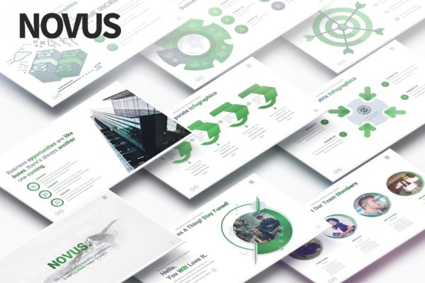 数字营销多用途PPT幻灯片模板素材 NOVUS – Multipurpose PowerPoint Presentation
