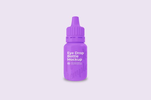 滴眼水药瓶包装设计样机 Eye Drop Bottle Mockup