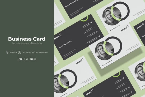 市场营销公司名片排版设计模板v8 SRTP – Business Card.v08