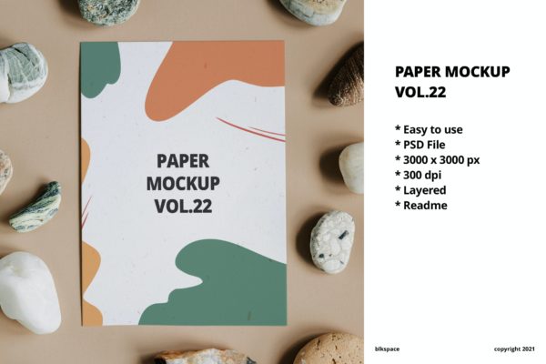 海报素描作品展示纸张样机模板v22 Paper Mockup Vol.22