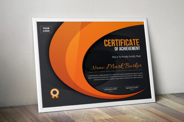 企业奖项荣誉证书设计模板v3 Certificate