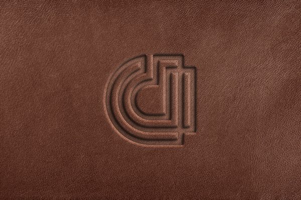 真皮皮革Logo样机模板 Leather Logo Mockup