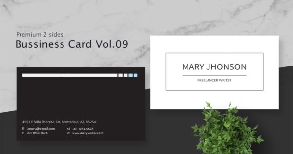 自由职业者个人名片设计模板v9 Business Card Pro V.009
