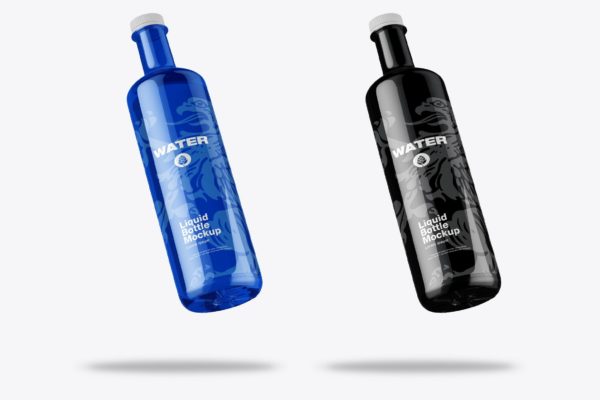 拧盖水瓶品牌包装设计样机 Water Bottle Mockup