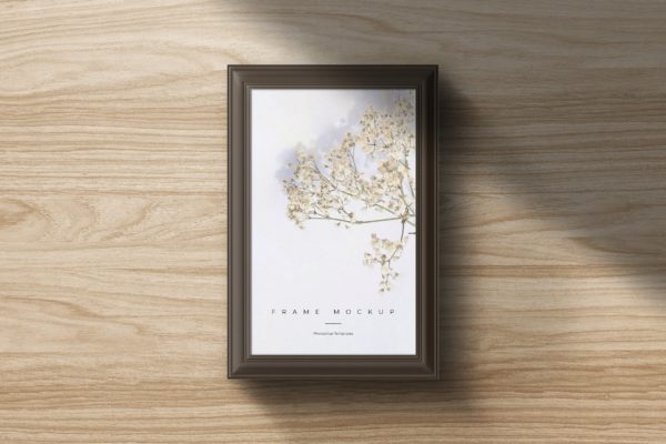 极简纯色相框/框架样机 Minimalist Frame Mockup