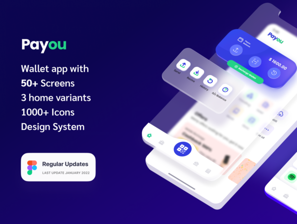 设计森林下午茶：数字钱包金融App应用程序 UI 套件