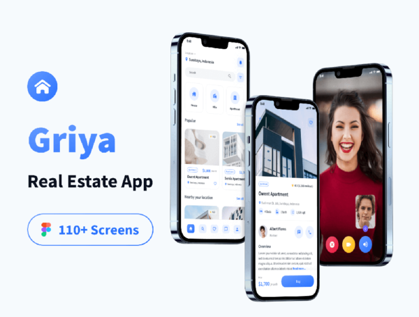 设计森林下午茶：房地产租赁App应用程序 UI 套件