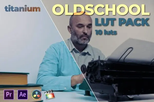 复古摄影LUT调色预设包 Titanium Oldschool LUT Pack (10 Luts)