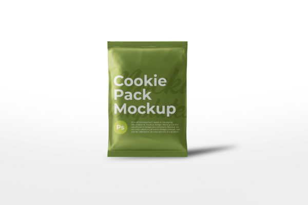 饼干零食包装设计样机模板素材 Cookie Packaging Mockup