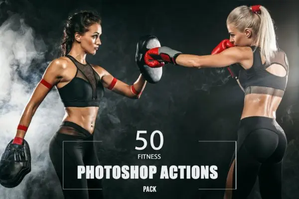 50款健身运动照片处理ps动作 50 Fitness Photoshop Actions
