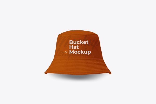 水桶帽Logo设计样机模板 Bucket Hat Mockup
