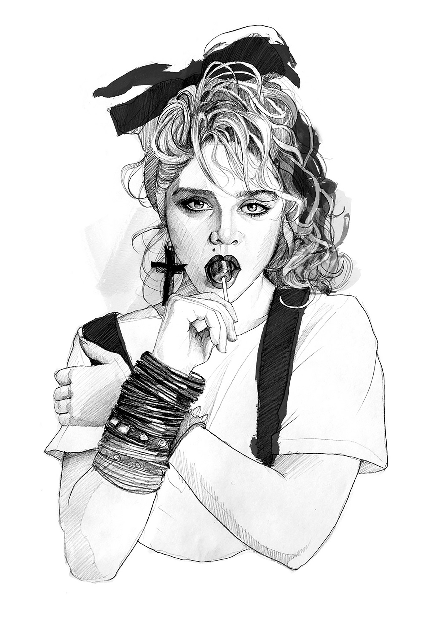 Ina Stanimirova名人肖像插画作品