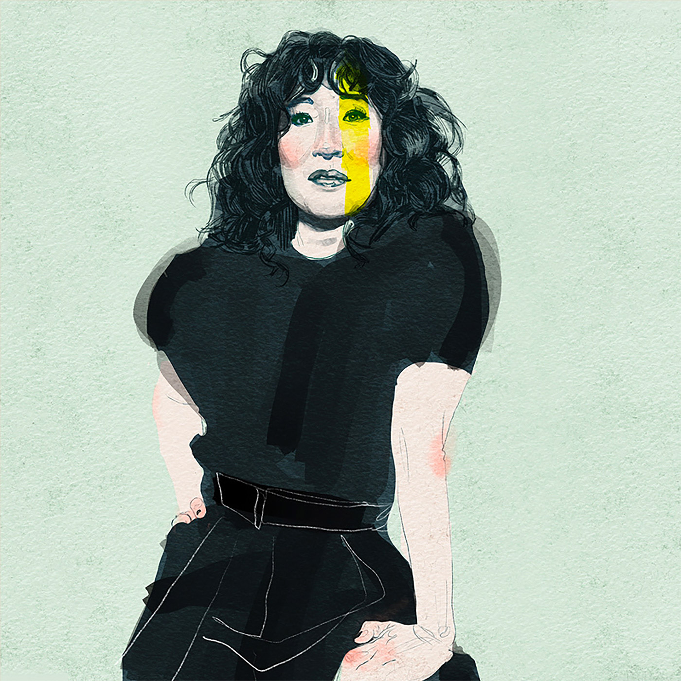 Ina Stanimirova名人肖像插画作品