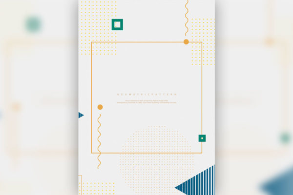 创意几何元素图案海报设计韩国素材[psd]