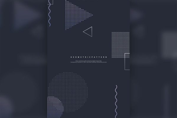 几何形状图形图案海报设计韩国素材[psd]