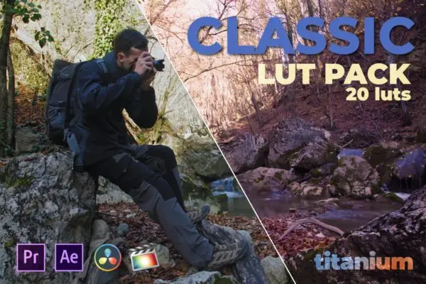 经典色调LUT调色预设包 Titanium Classic LUT Pack (20 Luts)