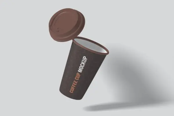 纸咖啡杯设计效果图样机素材v2 Coffee Cup Mockup