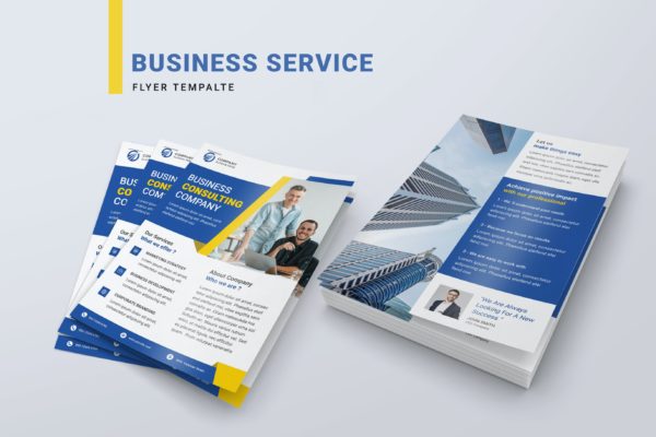 商业服务海报传单设计模板v2 Business Service Flyer Template