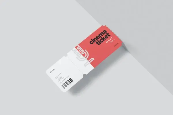 电影票券设计样机素材 Cinema Ticket Mockups