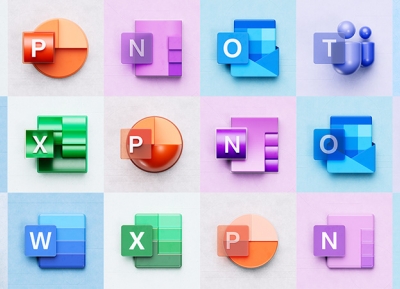 微软MICROSOFT 365图标设计
