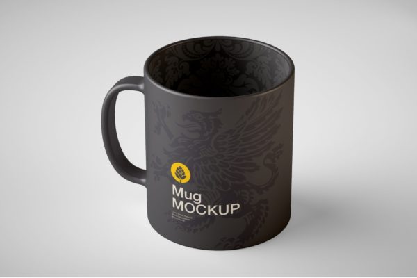 哑光水杯设计样机模板素材 Colorfull Matte Cup Mockup