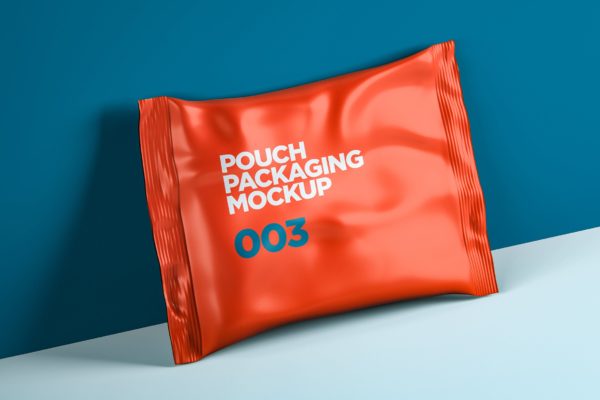 零食包装袋设计样机素材v3 Pouch Packaging Mockup 003